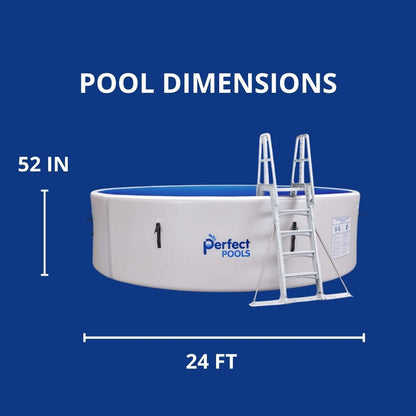 24ft Round Drop Stitch Pool